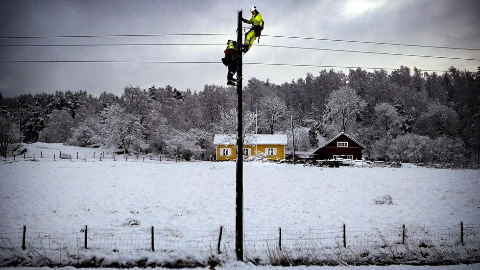 Elpriset faller i helgen, trots köldknäppen. Arkivbild