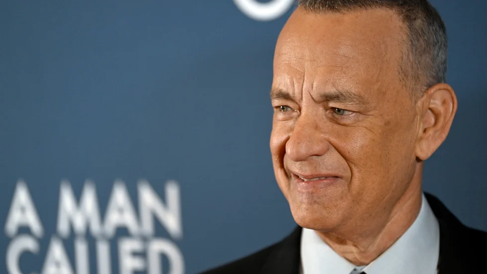 Tom Hanks på den svenska galapremiären av "A man called Otto".