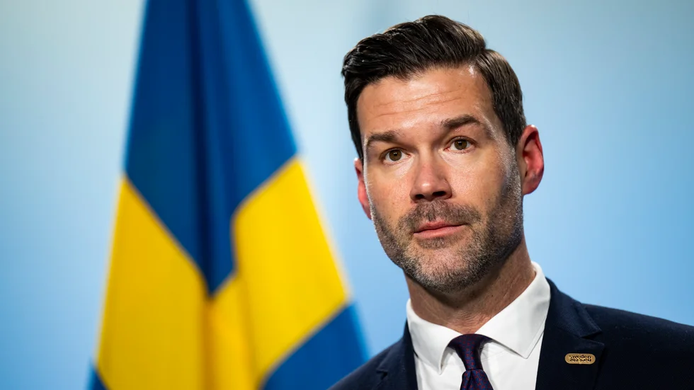 Bistånds- och utrikeshandelsminister Johan Forssell säger att Sveriges stöd till Ukraina "gör direkt skillnad". Arkivbild.