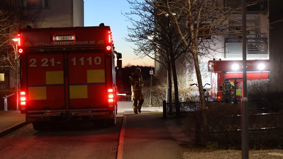 Räddningstjänsten ryckte ut på larm om brand. Men det visade sig vara en fyrverkipjäs. 