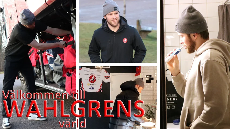 Sporten hängde med Tim Wahlgren från frukost fram till avfärd mot Västerås.