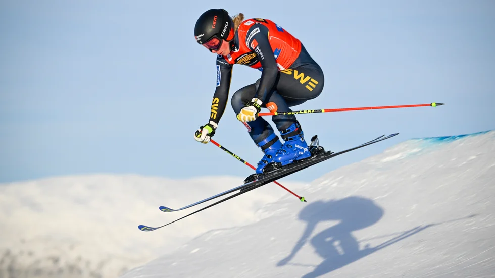 Svenska skicross-stjärnan Sandra Näslund. Arkivbild.