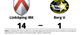 Linköping IBK utklassade Berg U på hemmaplan