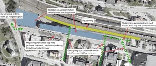 Så förnyas Mjölby centrum: Nytt torg och ny passage till pendeln