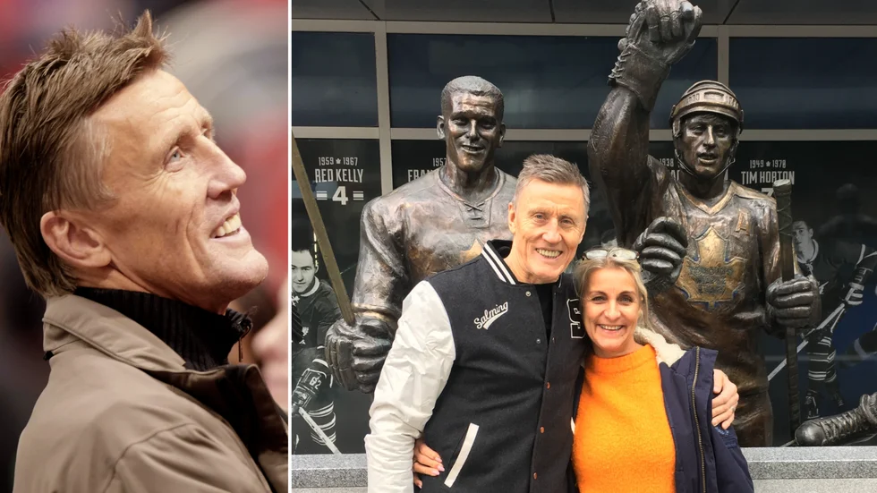 Börje Salming och Ewa Werkelin i Toronto.