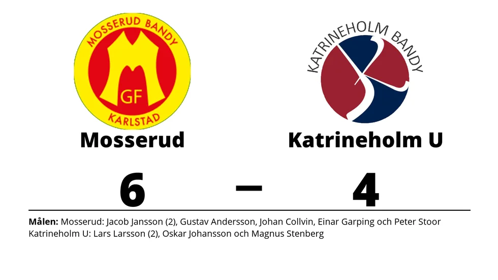 Mosseruds GOIF vann mot Katrineholm Bandy U