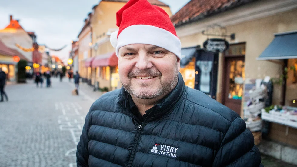 Magnus Olsson, verksamhetsledare på Visby centrum, upptäckte den senaste granstölden under torsdagen.