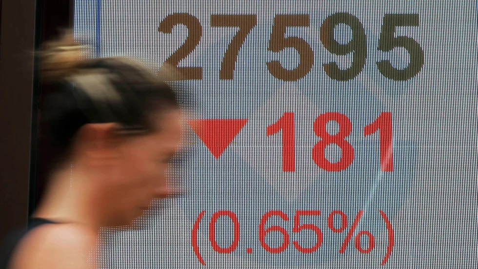 Hongkongbörsen inledde handelsdagen med minusresultat. Arkivbild.