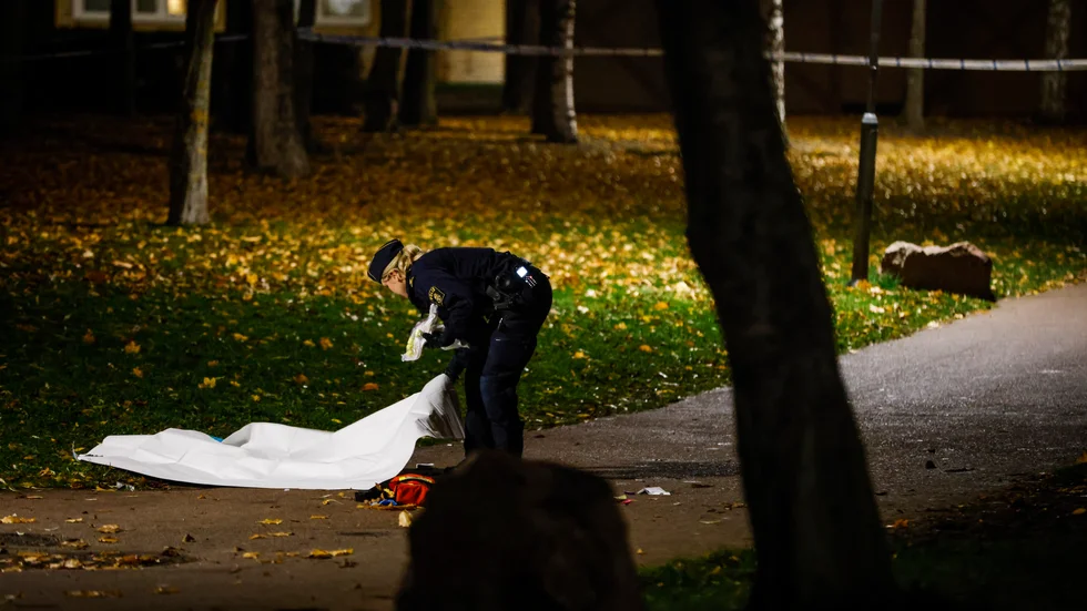 Stadsdelen Bäckby i Västerås där en man i 20-årsåldern sköts till döds tisdagen 1 november.