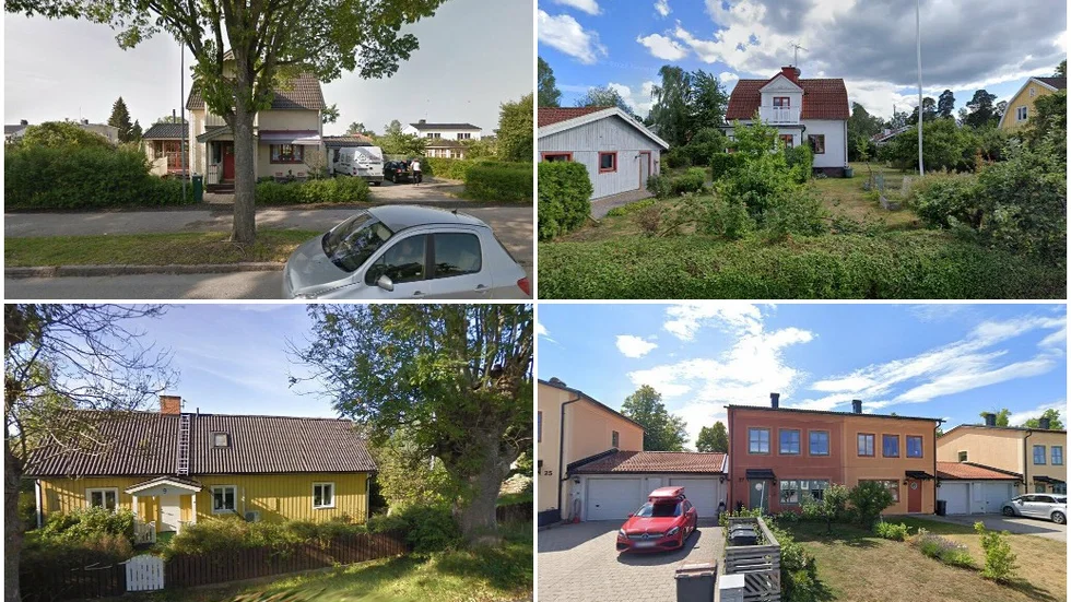 Breviksvägen 12, Odelmarksgatan 23, Gröndalsgatan 9 och Östra Lindallén 29