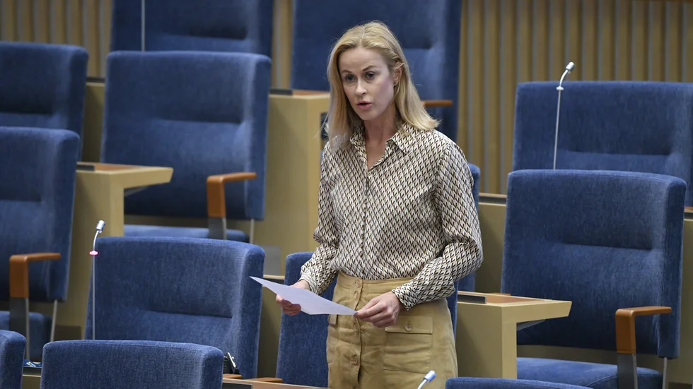 Katja Nyberg är riksdagsledamot för Sverigedemokraterna, men har idag även ett uppdrag som ersättare i Flens kommunfullmäktige.