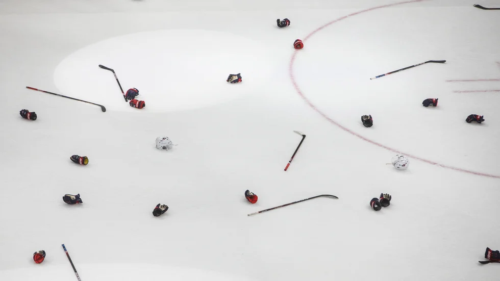 Hockeyutrustning värd cirka en miljon kronor misstänks ha stulits ur en butik i Uppsala under helgen. Arkivbild.