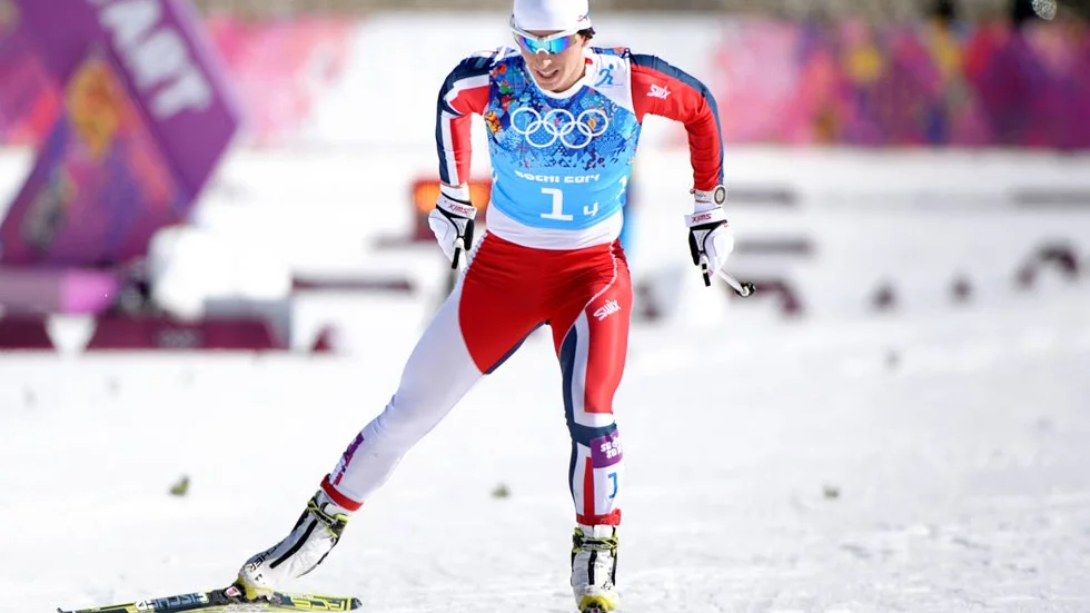 Marit Björgen orkade inte jaga för medalj på sistasträckan.