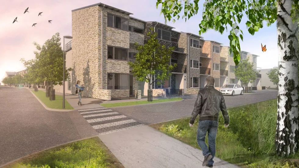 Galären räknar med att Mjölkudden kommer växa med upp till 200 människor när stadsradhusen står färdiga.