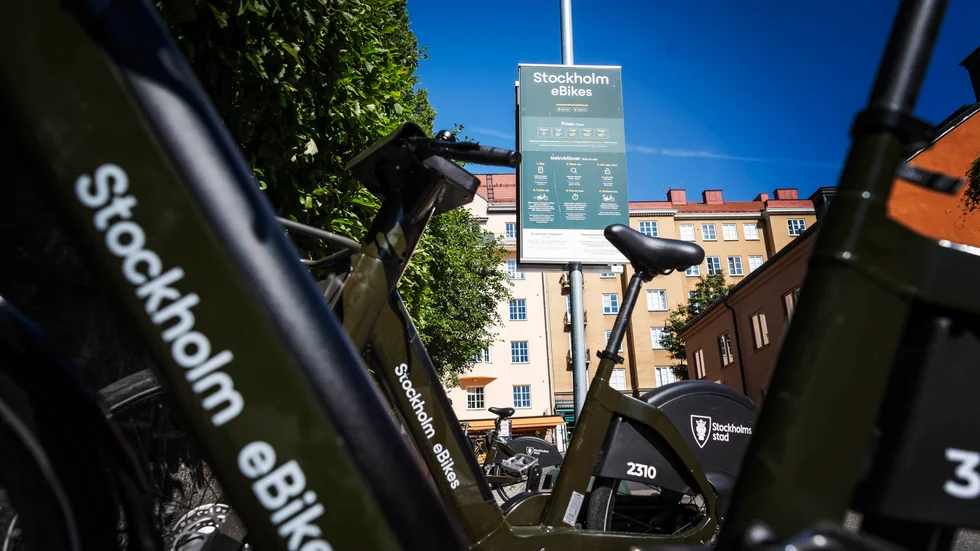 Stockholms stads eldrivna hyrcyklar stoppas. Arkivbild.