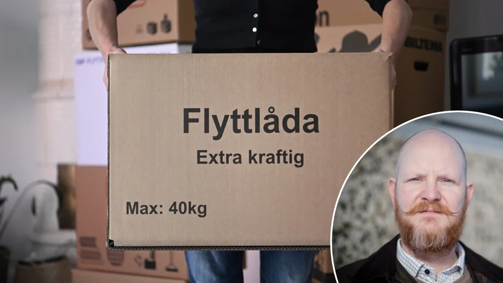 Sju barn berördes i samband med fjolårets vräkningar i Katrineholm. På bild syns också Martin Edgélius (M), ordförande i socialnämnden. 