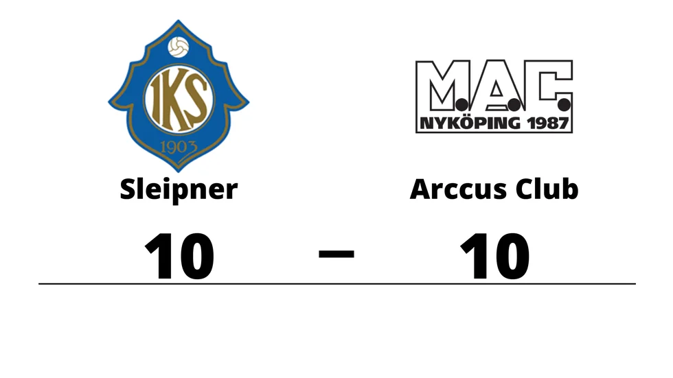 IK Sleipner spelade lika mot Mini Arccus Club