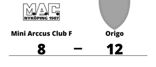 Mini Arccus Club F föll mot Origo på hemmaplan
