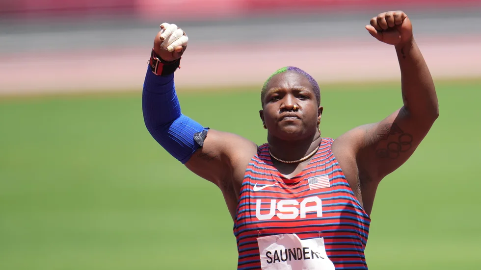 OS-medaljören Raven Saunders stängs av i ett år för dopningsbrott. Arkivbild.