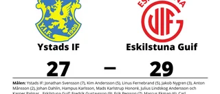 Eskilstuna Guif segrare borta mot Ystads IF