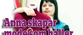 "Med cerise färg blev morfars skjorta en perfekt storskjorta på mig"