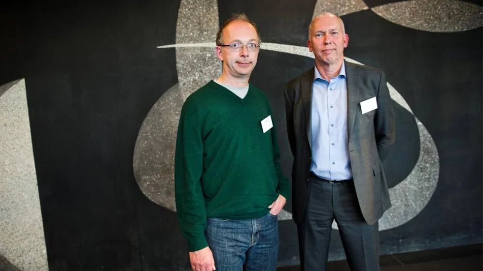 Arne Müller, författare till boken "Smutsiga miljarder: Den svenska gruvboomens baksida" och Per Ahl, VD branschorganisationen Svemin.