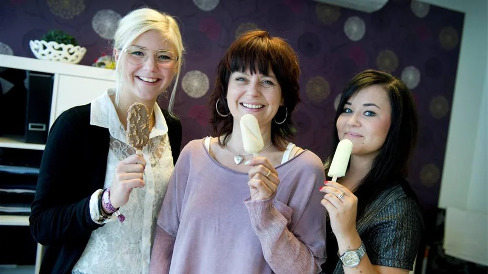 Viktoria Björnsson Spets, Anita Näslund och Nathali Eriksson jobbar som säljkonsulter för GB i Norrbotten.