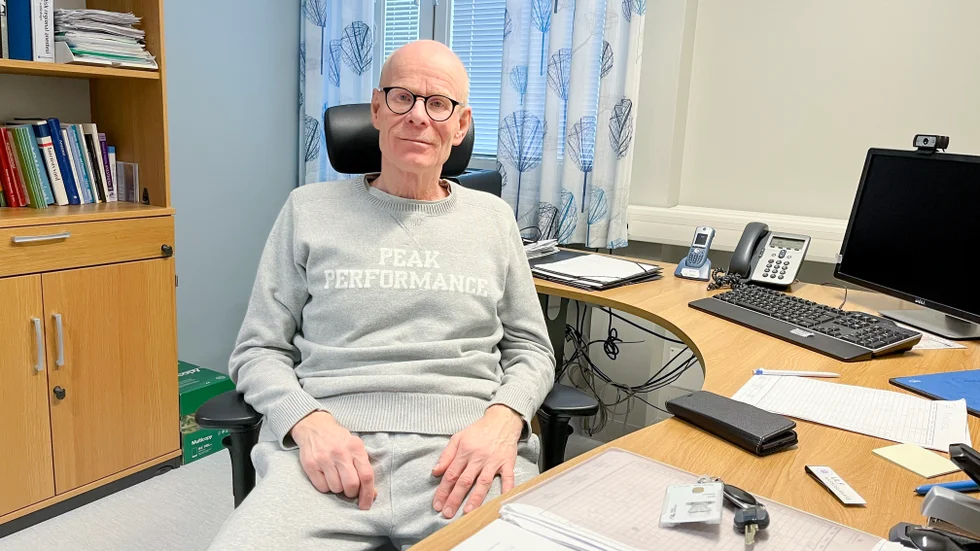 Ulf Karlsson, narkosläkare och medicinskt ledningsansvarig på iva i Piteå, har själv haft covid och känner ännu sviterna av sjukdomen när han löptränar. (Arkivbild)