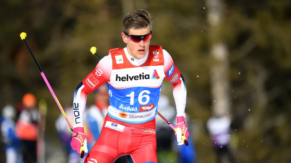 Johannes Høsflot Klæbo kan saknas i längdspåren året ut. Arkivbild.
