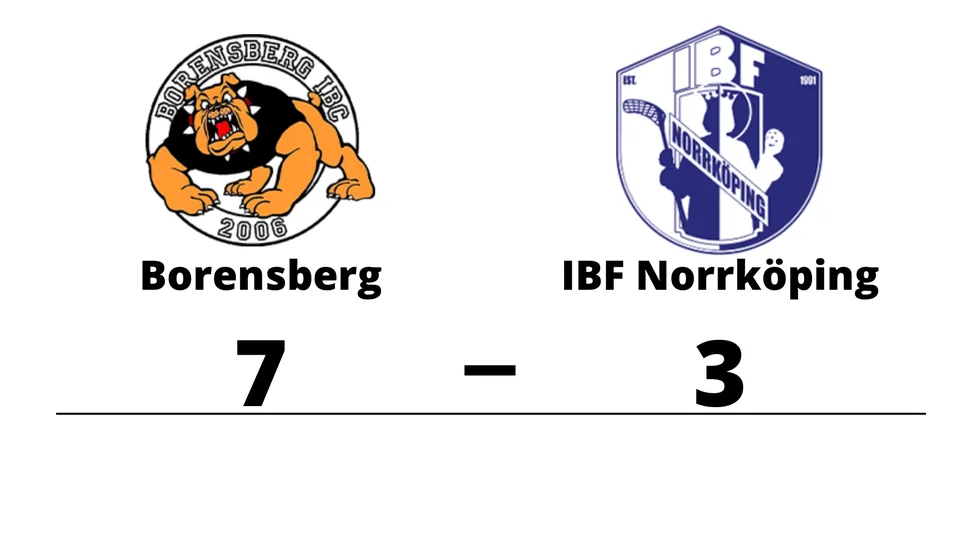 Borensberg IBC vann mot IBF Norrköping