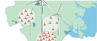 50 vindkraftverk i södra kommundelen