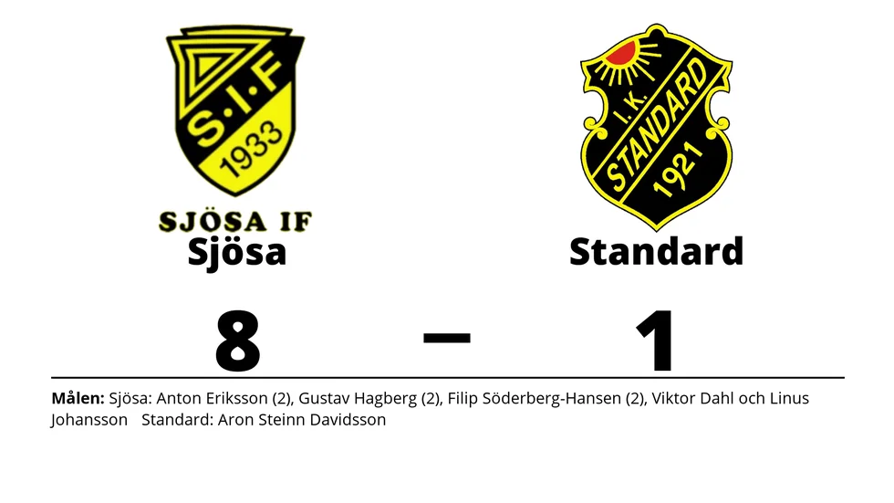 Sjösa IF vann mot IK Standard