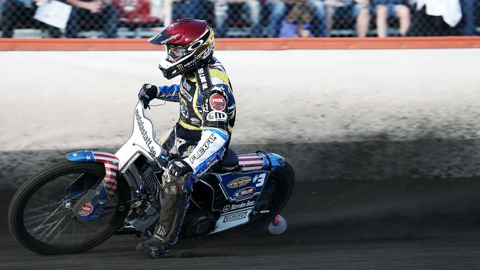 Greg Hancock skadades vid lördagens GP-tävling.