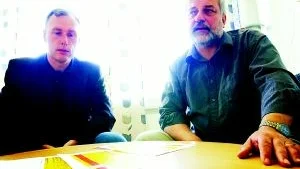 Organisatörer. Christer Lundh och Kjell Fernandi är männen bakom Menydagen.