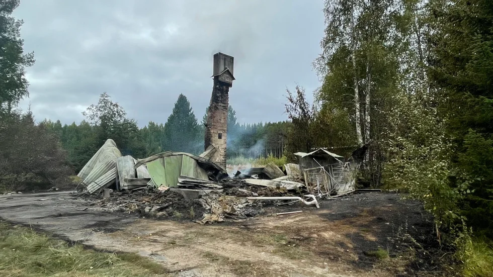 Byggnaden gick inte att rädda.