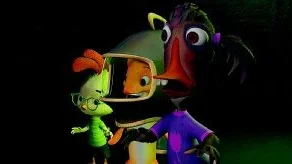 Välgjord. Disneys "Lilla kycklingen" kan ses som en snäll parodi på både collegefilmer och science fiction.  Foto: Buena Vista