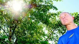 Lummigt. I värme och grönska trivs fästingarna. Oftast ofarliga små djur men som kan överföra sjukdomar till människor. Roger Pettersson drabbades av en borreliainfektion och var riktigt sjuk i över ett år.Foto: MATILDA AHL