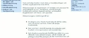 Västerviks hemsida 
informerar dåligt