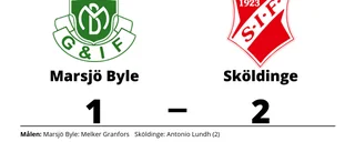 Sköldinge vann trots uppryckning av Marsjö Byle