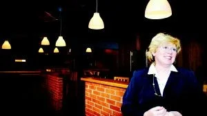 Talde om livet i Bryssel. EU-parlamentarikern Lena Ek gästade Västervik och Rotary på måndagen. Foto: Matilda Ahl