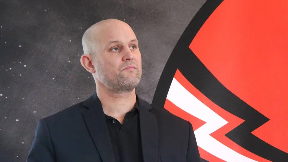 Vita Hästens tränare Tony Zabel.