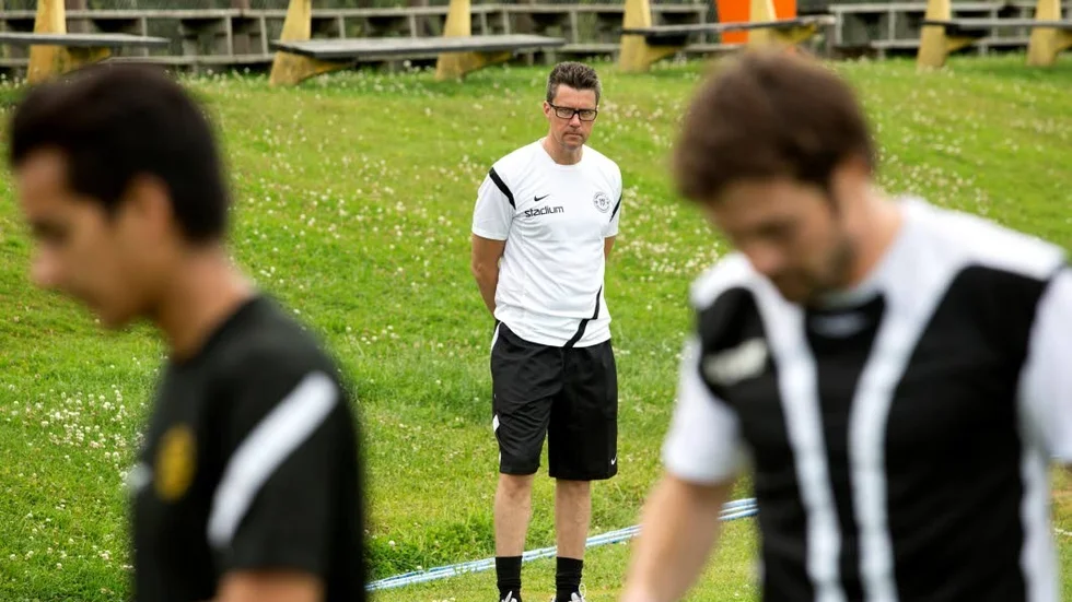 Mats "Bajen" Olsson, tränare i Smedby AIS.