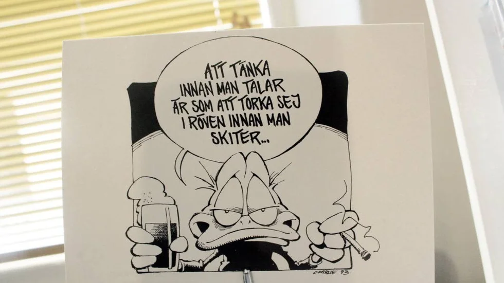Seriefigur. Torsten Nilsson skriver att en "seriefigur" - som t ex Arne Anka - har tagit makten i USA och att det nog blir skakigt framöver.