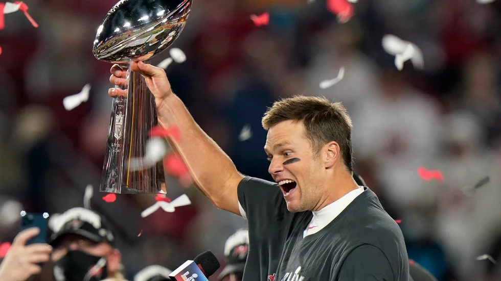Tampa Bay Buccaneers quarterback Tom Brady avslutar karriären. Arkivbild.