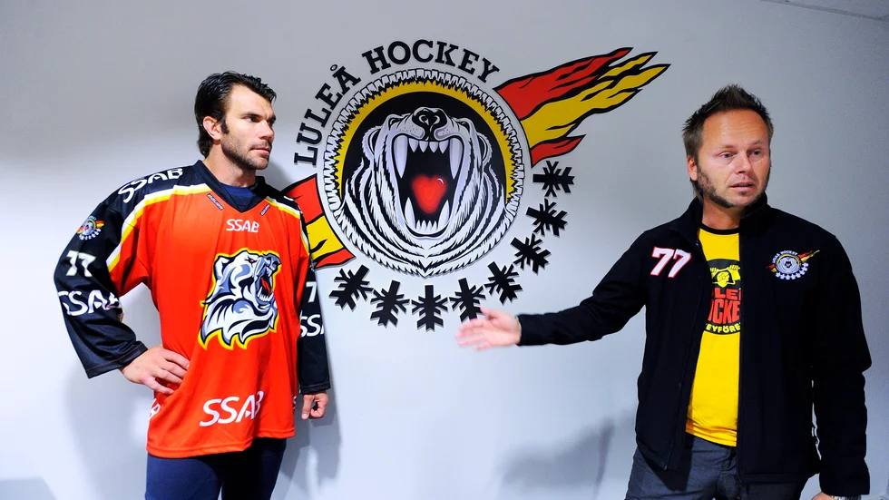 "Det kom som en jävla chock", säger Jonas Hermansson om när Luleå Hockey för tio år sedan offentliggjorde det klubbmärke reklambyrån Vinter hade designat åt dem.