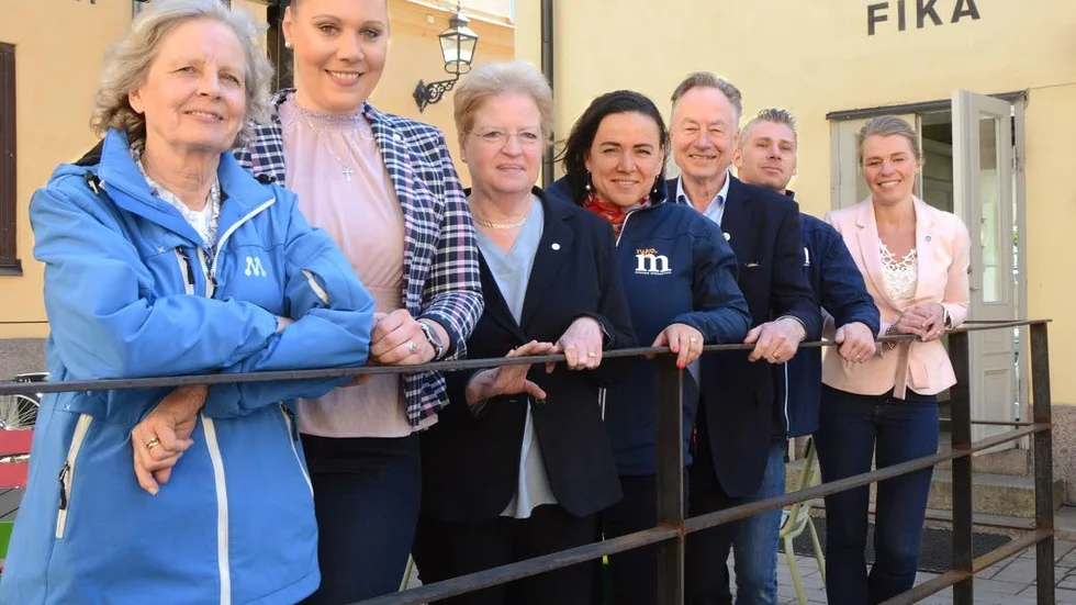 Flertalet av talespersonerna för M inför valrörelsen samlades på torsdagen i Knäppingsborg.