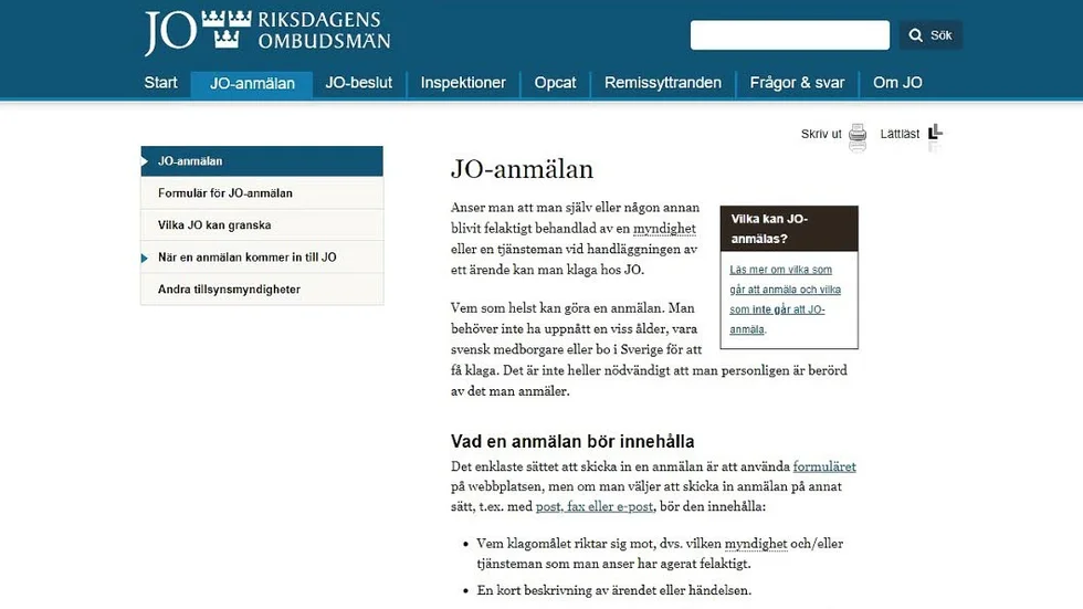 Nu JO-anmäls arbetsmarknads- och vuxenutbildningskontoret, bland annat för sen utlämning av handlingar.