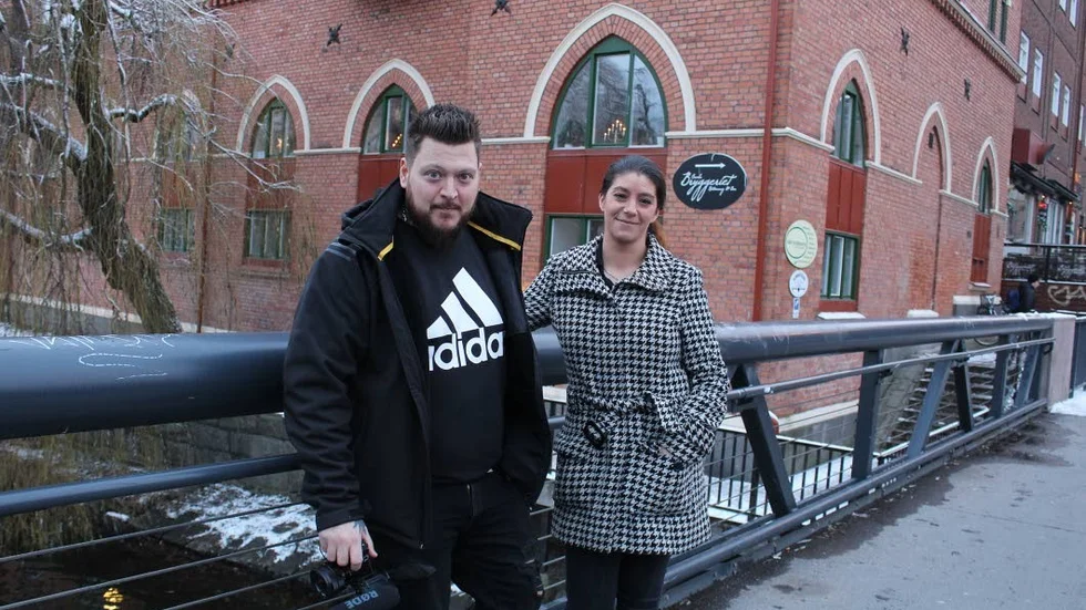 Tobias "Erpewijk" Eriksson och Nathalie Salibson ordnar julbord för behövande barnfamiljer, på Gamla Bryggeriet.