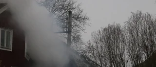 Kraftig rökutveckling från villa