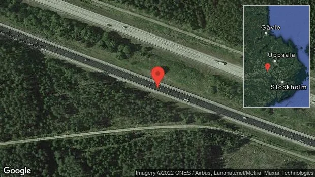 Fordon stillastående på E18